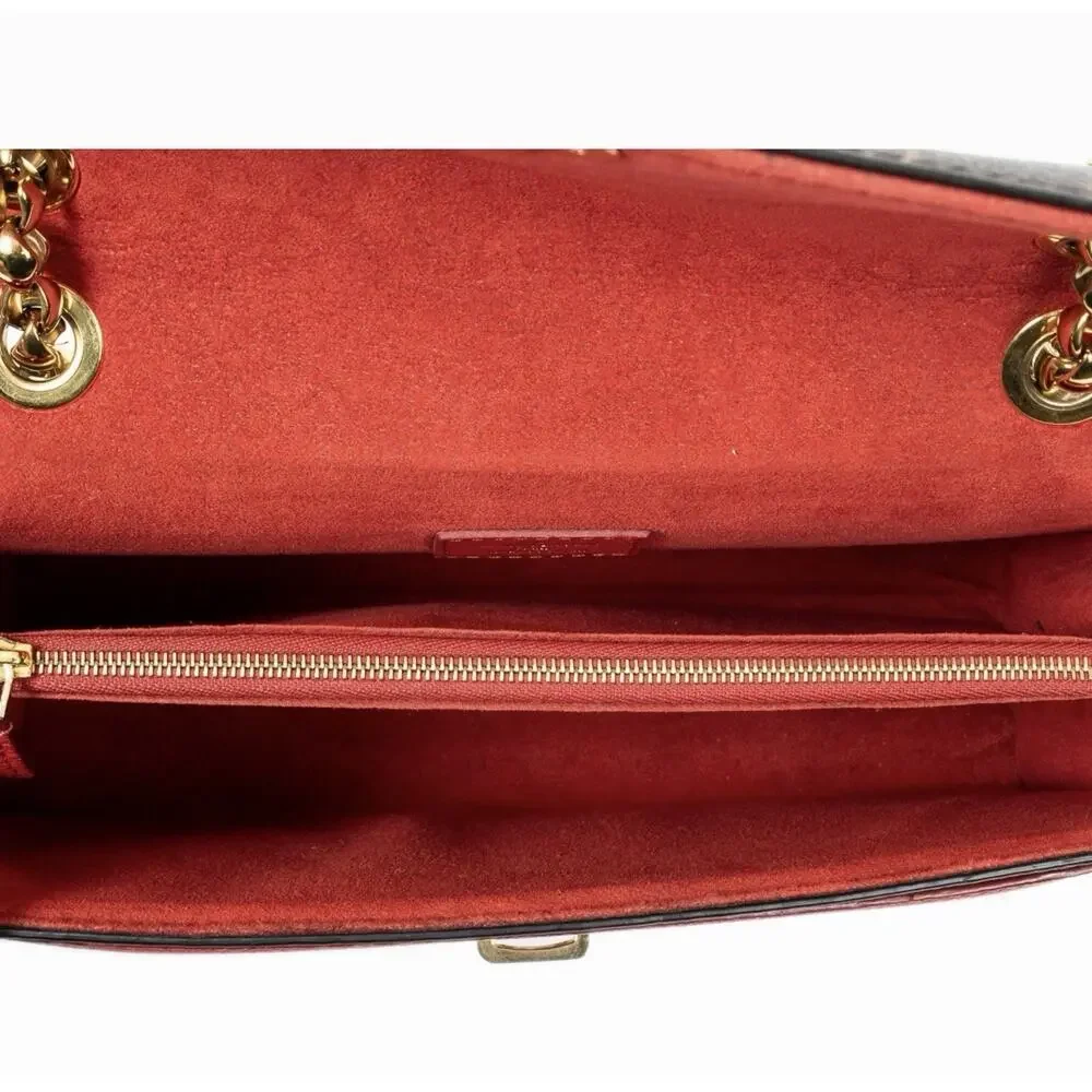 Louis Vuitton Monogram Victoire Bag - Cerise (Cherry) Red Leather Flap PRISTINE